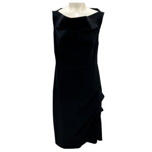 CHIARA BONI LA PETITE ROBE BLACK STRETCH NYLON COCKTAIL DRESS